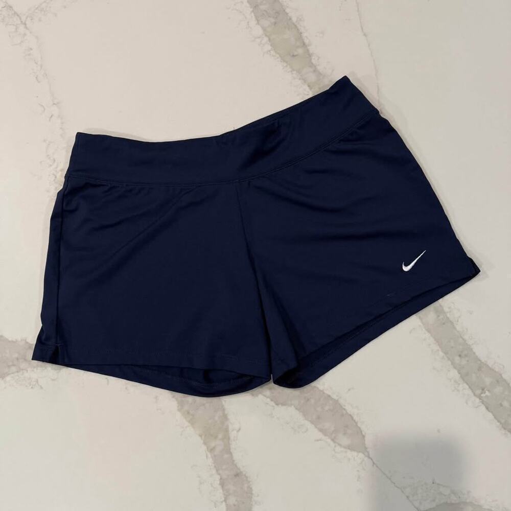 Nike Dri Fit Compression Activewear Shorts Women’s Size Large Navy Blue Running